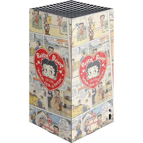 Betty Boop Comic Strip XBox Series X Digital Edition Console Skin